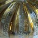 Old vintage ceiling light 1970 two-tone smoked glass sun Ø 25 cm