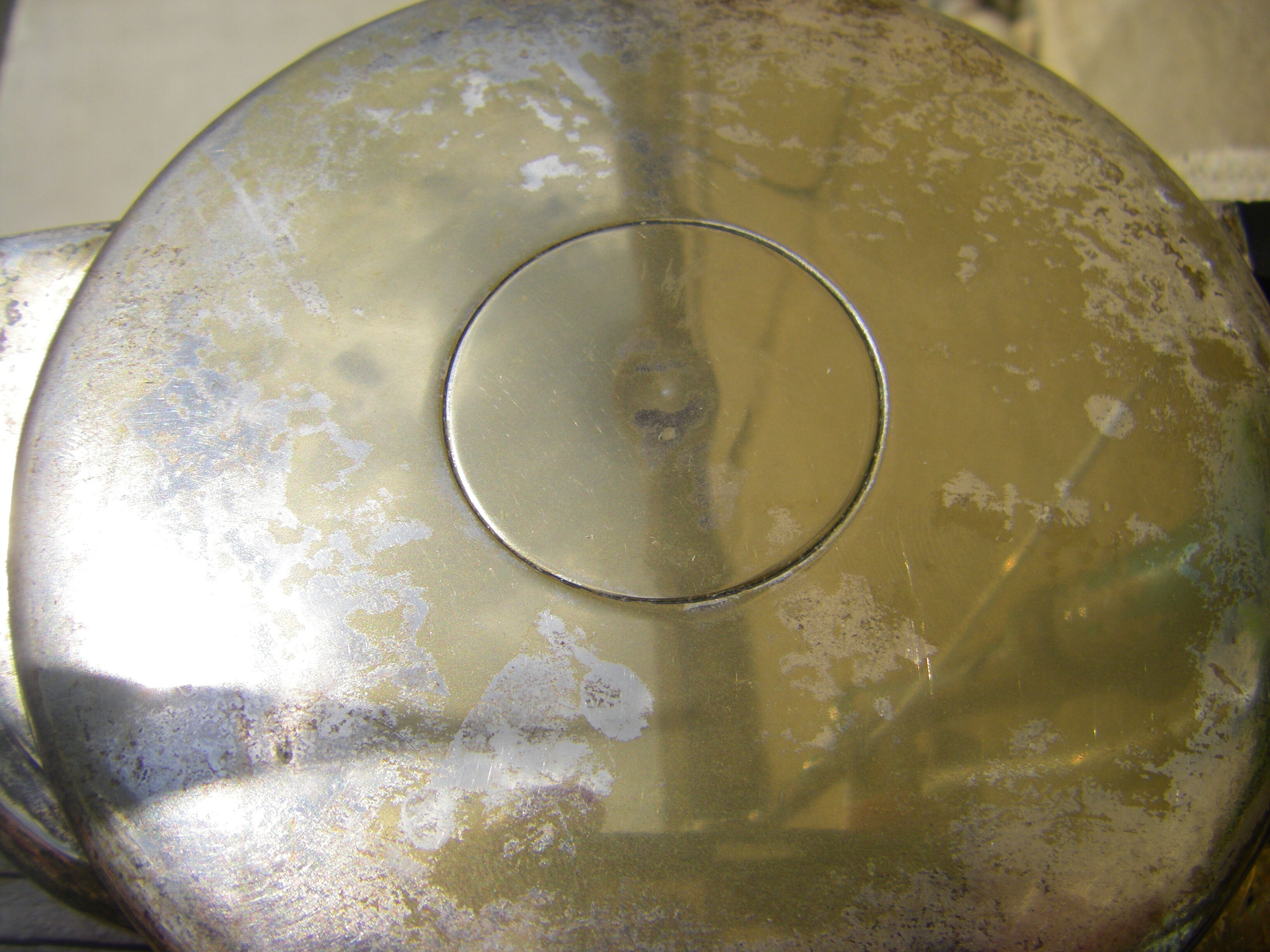 Set of a teapot and a silver metal sugar bowl