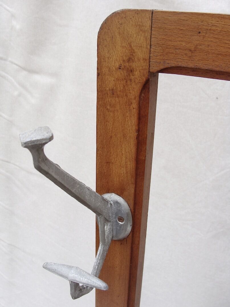 Vintage wooden wall dressing room