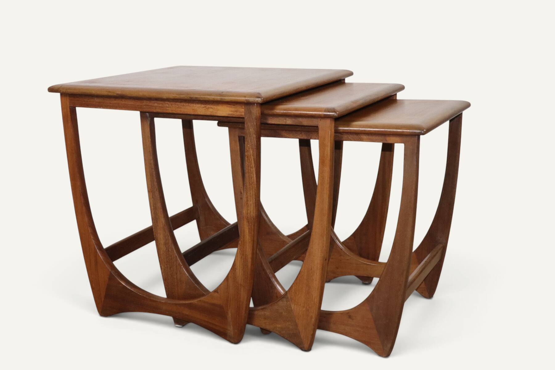 G-Plan teak nesting tables, 1960s.
