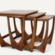G-Plan teak nesting tables, 1960s.