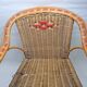 Old armchair child osier rattan 60s vintage decoration collection