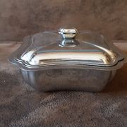 Vintage metal sugar bowl