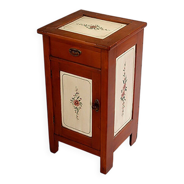Vintage hand painted nightstand, 1950s
