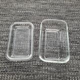 Glass butter dish: Arcoroc