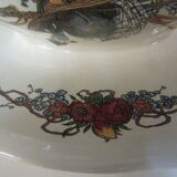 Sarreguemines earthenware gravy boat - OBERNAI