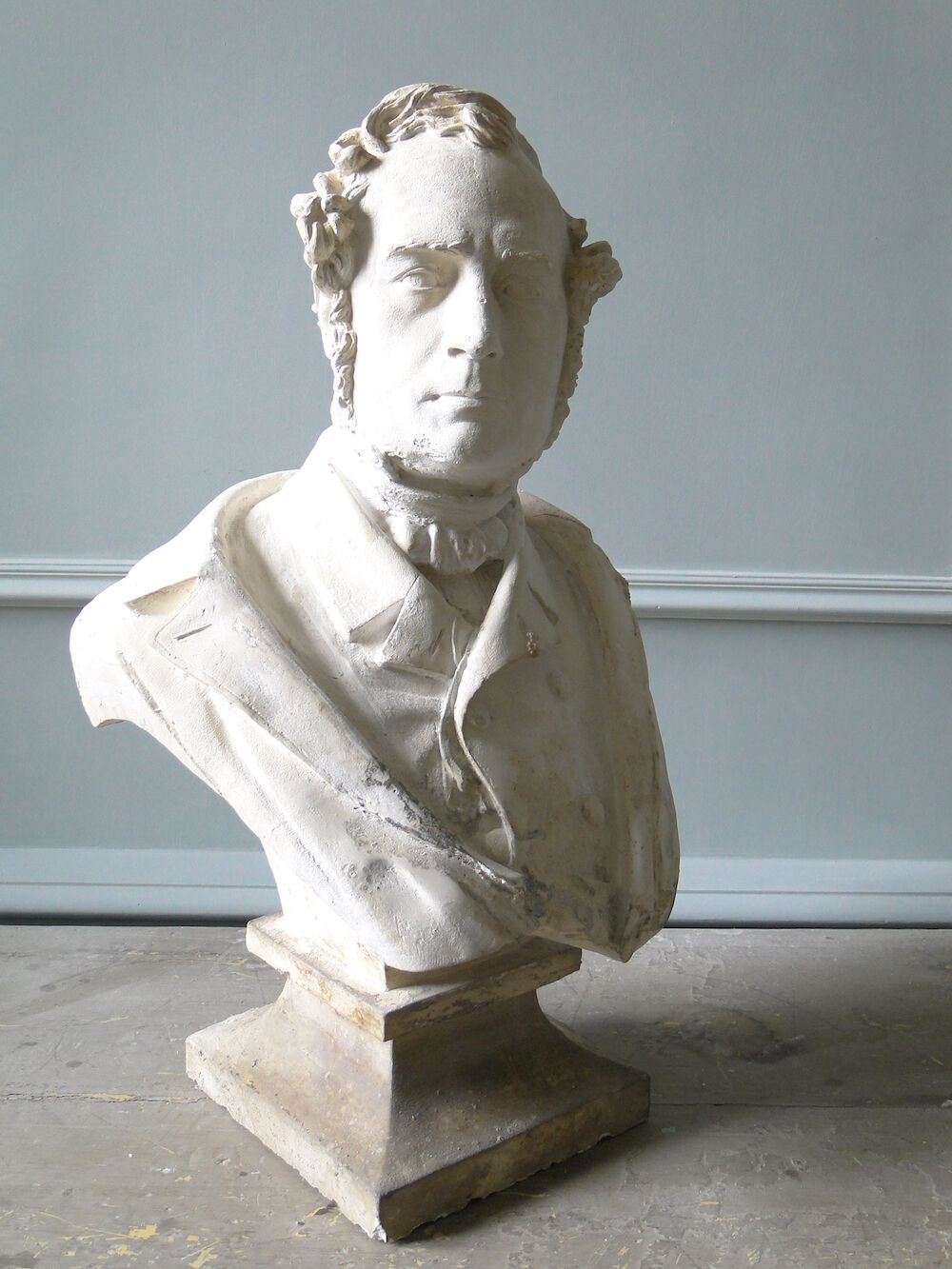 Plaster bust