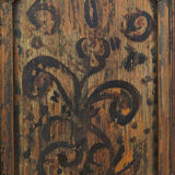 Cabinet de mariage peint en art populaire du XVIIIe siècle