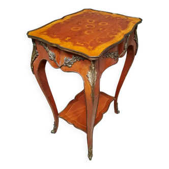 Louis XV style floral center table