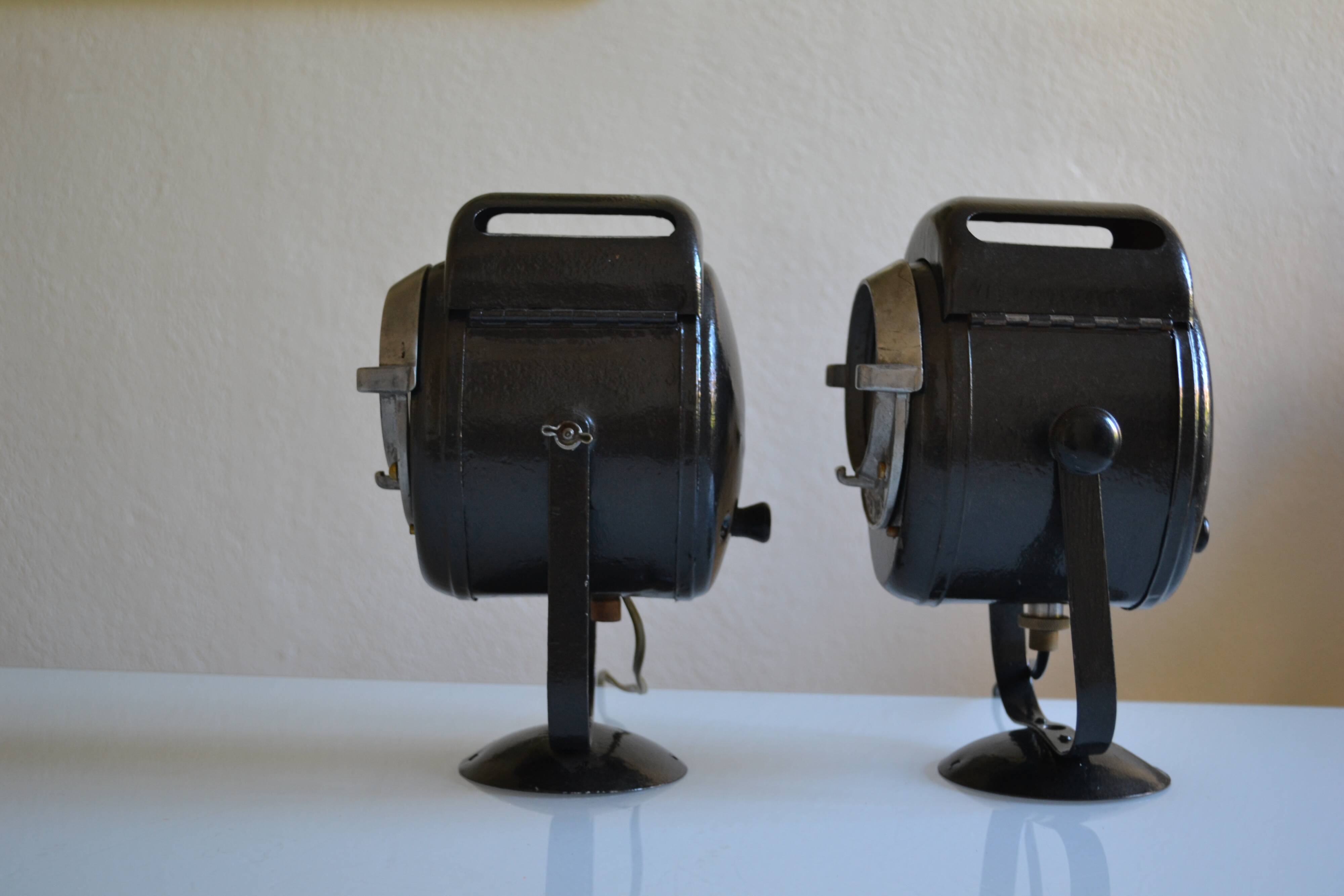 Pair of vintage Cremer cinema projectors.