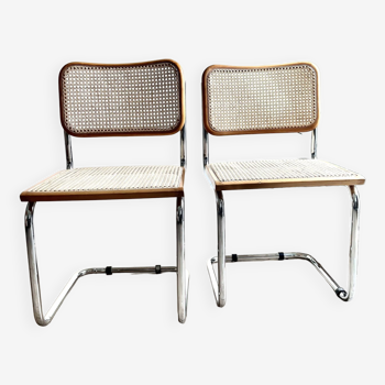 Cesca B32 chairs by Marcel Breuer