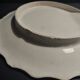 Assiette à artichaut barbotine XIXème marque en creux