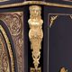 Antique boulle chest of drawers from the mid-19th century, France.