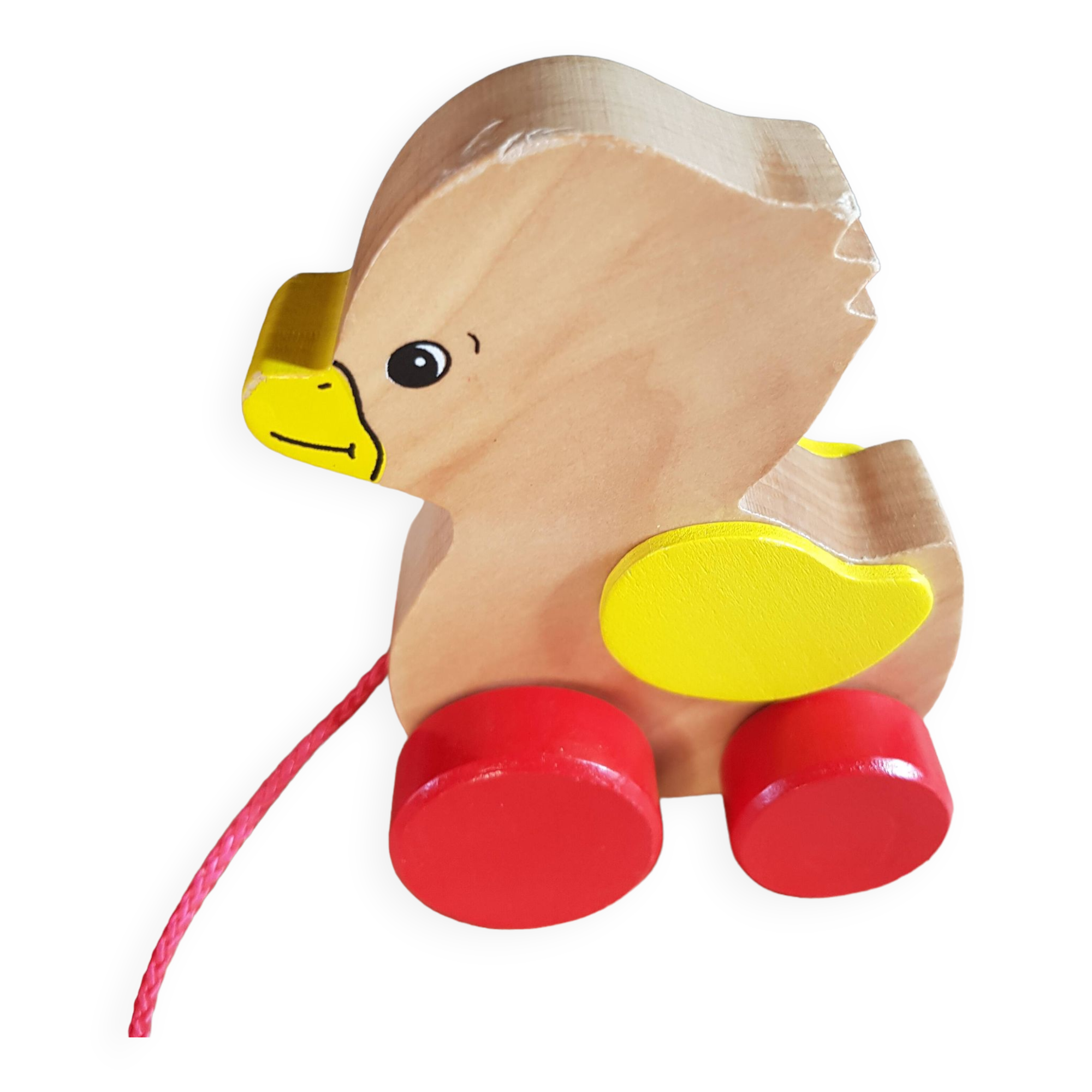 Wooden duck to pull