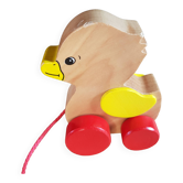 Wooden duck to pull