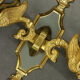 Pair of Empire style swan sconces - Lucien GAU, Paris