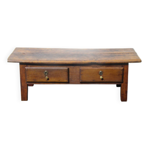 table de basse chataignier - merisier