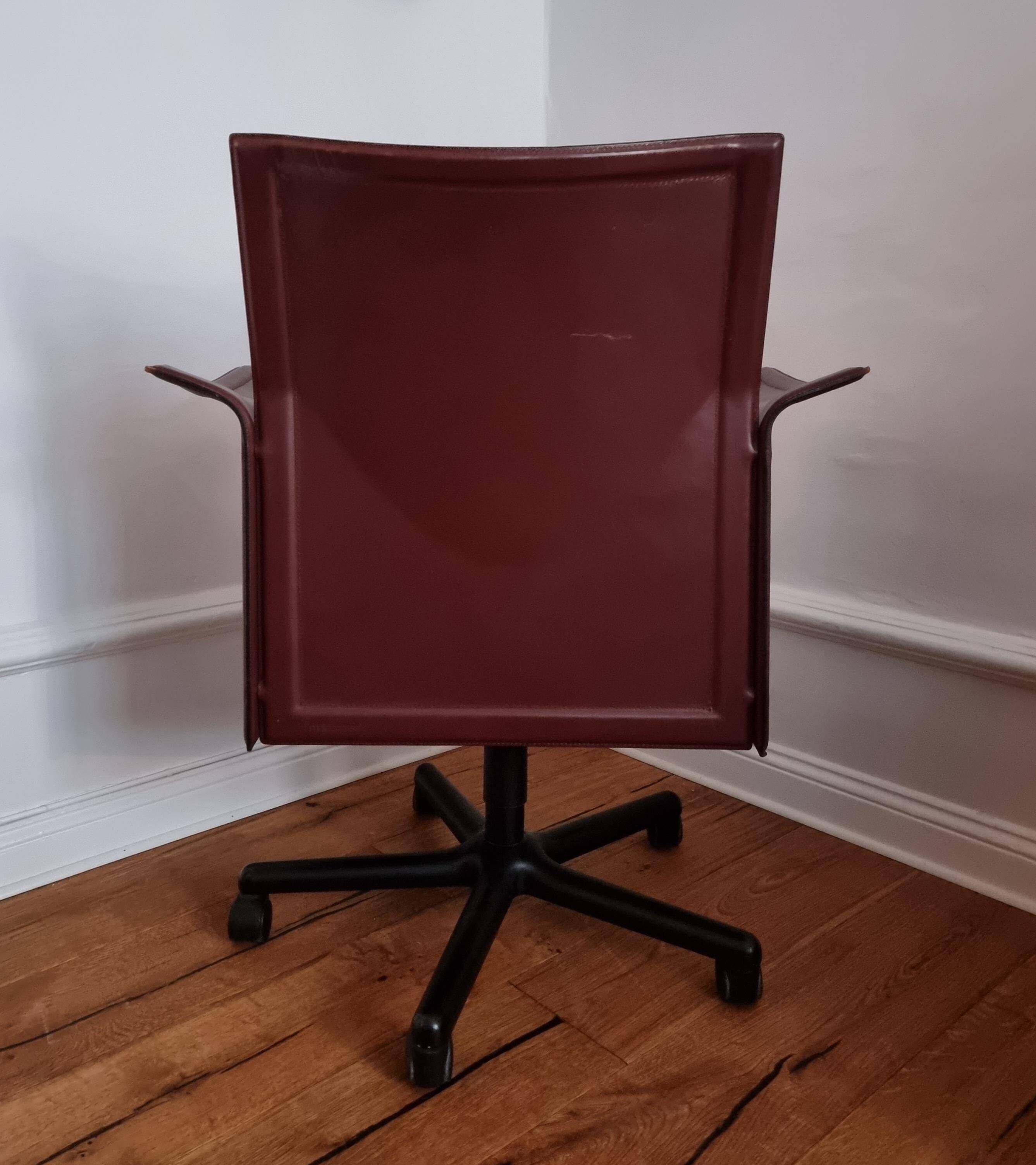 Tito Agnoli, swivel office chair "Korium" for Matteo Grassi, Post-Modern / Italy