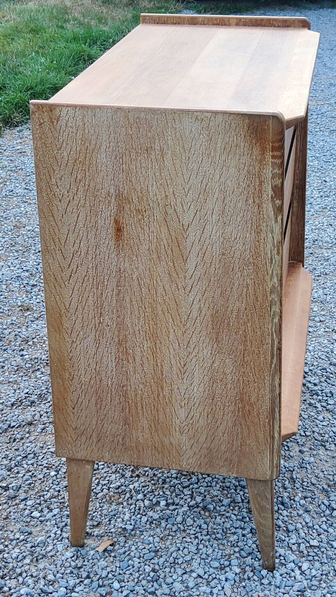 Vintage Gérard Guermonprez chest of drawers with 3 compass feet from the 50s
