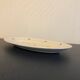 Vintage oval dish in Luneville earthenware with flower patterns
