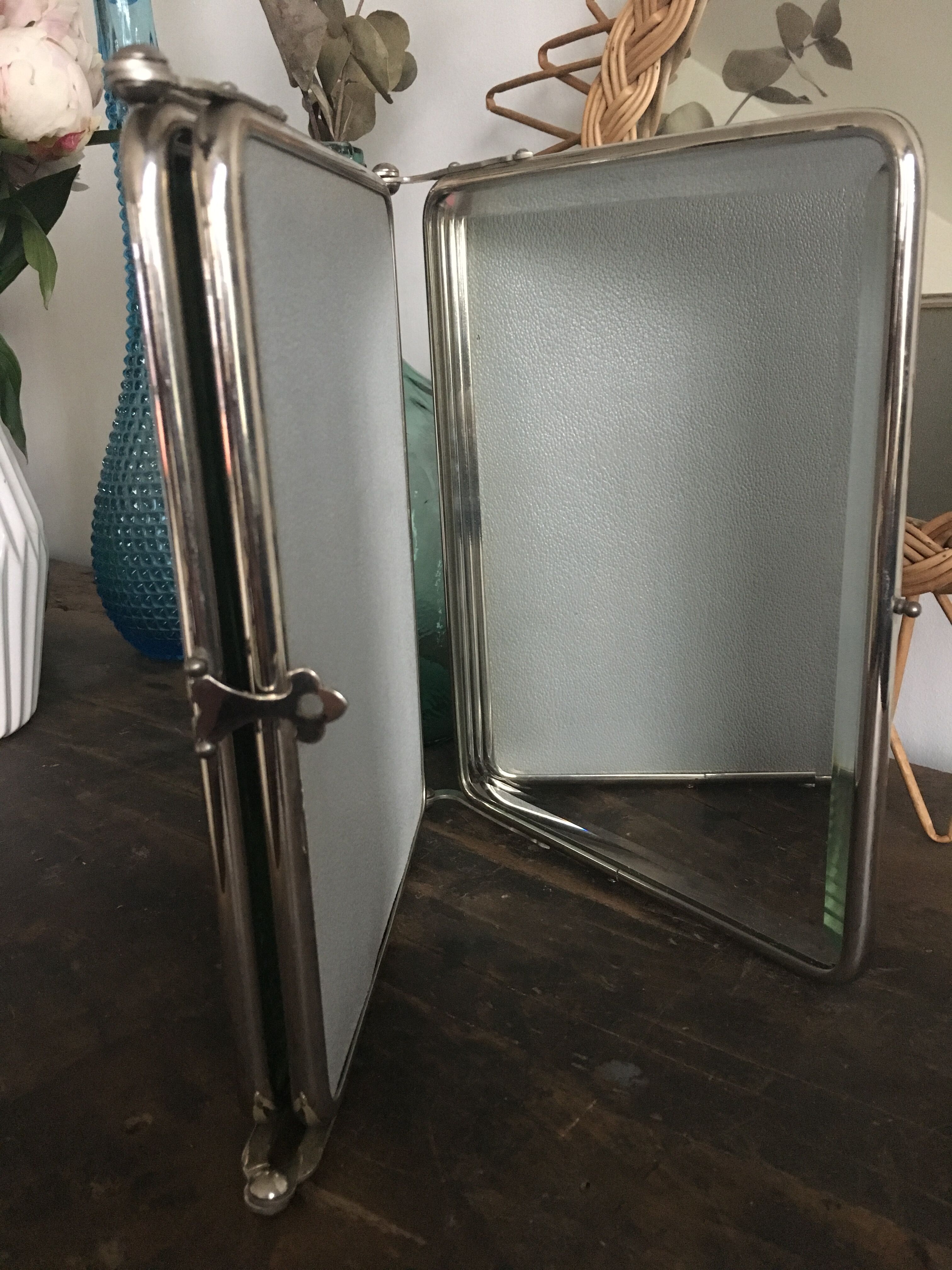 Barber triptych mirror 22.5 x 57cm