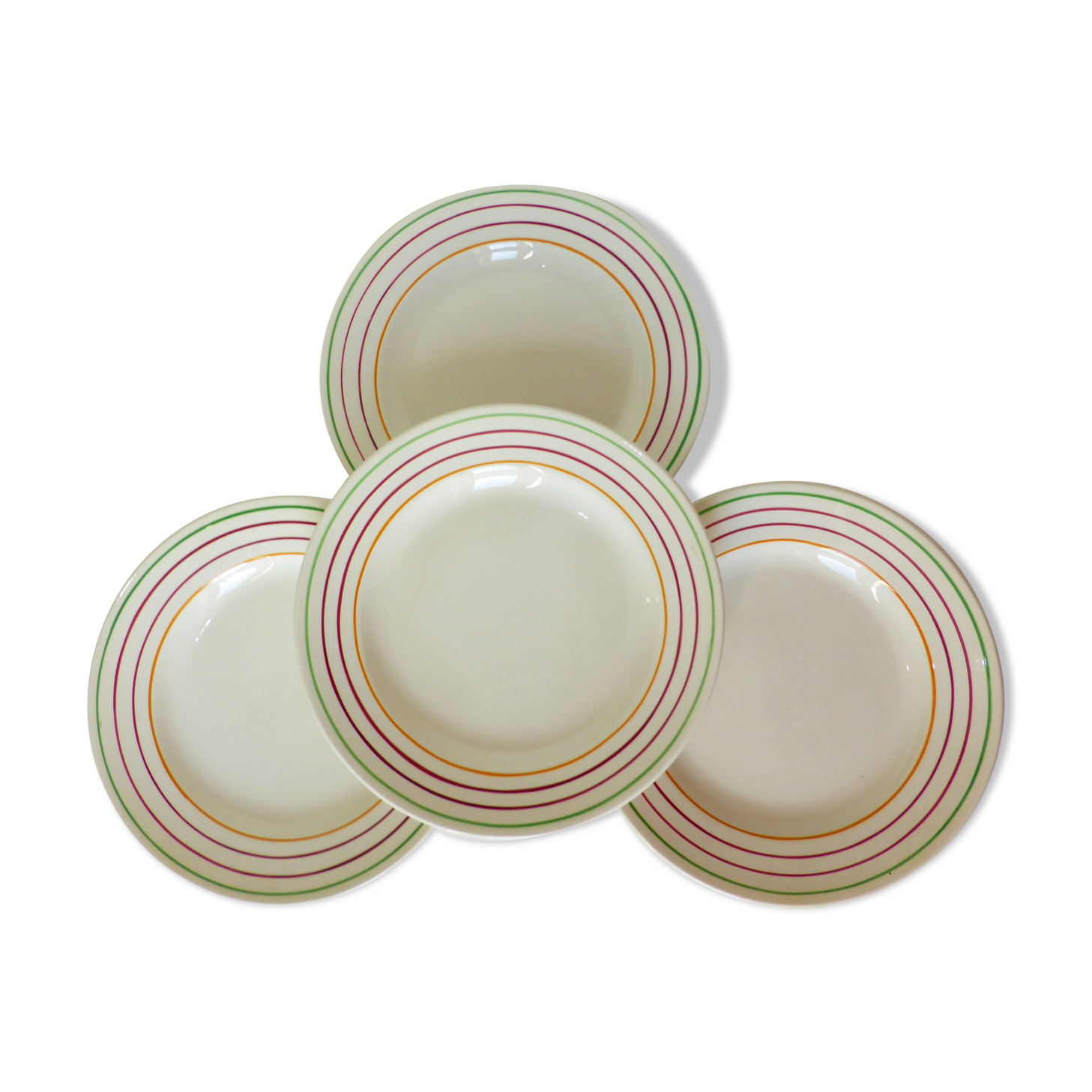 4 flat plates Gien model Jean