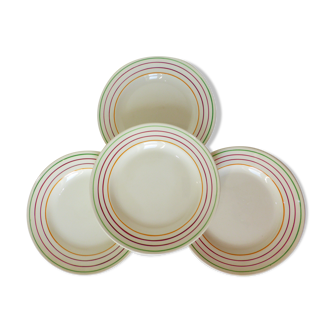 4 flat plates Gien model Jean