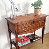 Console trolley style Directoire in mahogany