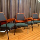 Ensemble de quatre chaises années 1960