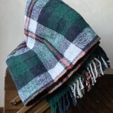 Vintage tartan throw