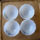 4 cups or ramekins Arcopal pear patterns grape 1970