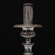 Bougeoirs d'église antiques plaqués argent, France, années 1850