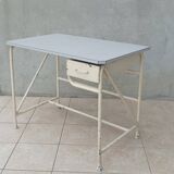 High industrial metal and formica work table