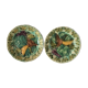 Old plates in 20th-century Sarreguemines dabbling