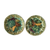 Old plates in 20th-century Sarreguemines dabbling