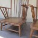 Pair armchair low high-back scandinavian 50/60