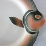 12 assiettes poisson Digoin Sarreguemines années 50