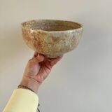 Large handmade stoneware bowl - unique piece