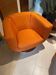 B&B Italia vintage orange design armchair / collector's item