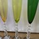 Set of 6 champagne flutes "Véga Flutissimo" in tinted crystal —