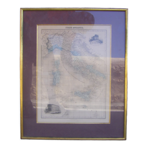 Gravure la carte - ancienne