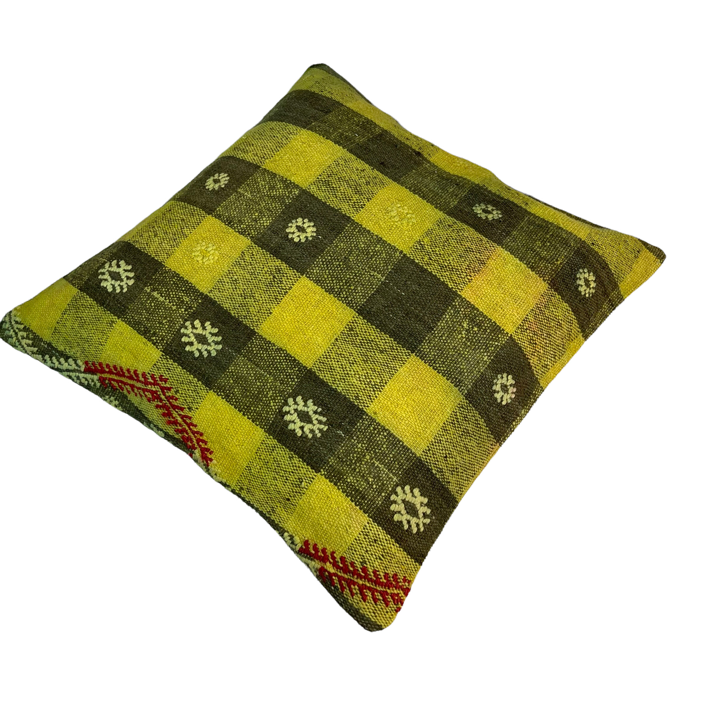 Vintage turkish kilim cushion cover 45x45 cm