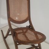 Vintage cane rocking chair