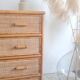 Vintage rattan chest of drawers
