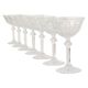 Set of 7 Regency Fidenza Crystal Champagne Glasses