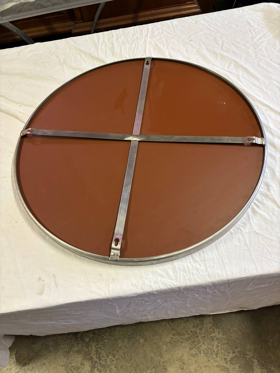 Vintage round mirror