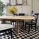 Extendable solid oak table
