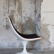 Space Age armchair lacquered fiber and fabrics 1970