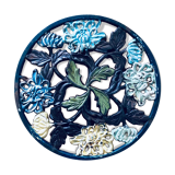 Colorful cast iron dish