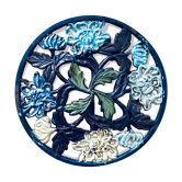 Colorful cast iron dish